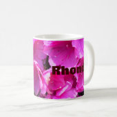 Hübsch-rosa Azaleen Kaffeetasse (VorderseiteRechts)