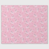 Hübsch rosa Ballettschuhe Gemustert Geschenkpapier (Flach)