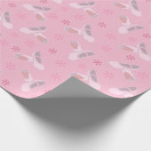 Hübsch rosa Ballettschuhe Gemustert Geschenkpapier (Ecke)