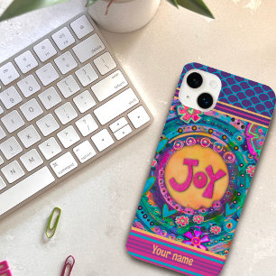 Hübsch rosa Bläserjochdoten Inspirivity Name Case-Mate iPhone 14 Plus Hülle