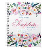 Hübsch rosa Bläsername Scripture Notebook Notizblock (Vorderseite)