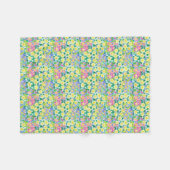 Hübsch rosa, blau, gelbe Primrosen Fleece blau (Vorderseite (Horizontal))