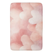 Hübsch rosa, blaue Herzen Badematte (Vorderseite Vertikal)