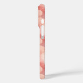 Hübsch rosa, blaue Herzen Case-Mate iPhone Hülle (Rückseite / Links)