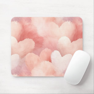 Hübsch rosa, blaue Herzen Mousepad