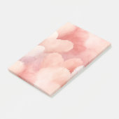 Hübsch rosa, blaue Herzen Post-it Klebezettel (angewinkelt)