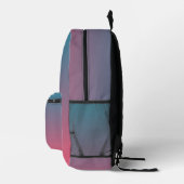 Hübsch rosa blaue Schleimhaut Bedruckter Rucksack (Rechts)
