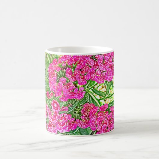 Hübsch rosa Blume Kaffeetasse (Mittel)