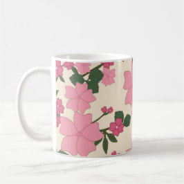 Hübsch rosa Blume Kaffeetasse