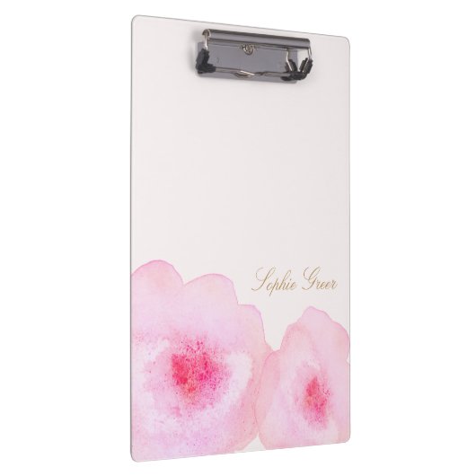 Hübsch rosa Blume Klemmbrett (Rechts)