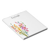 Hübsch-Rosa-Blume Notizblock (angewinkelt)