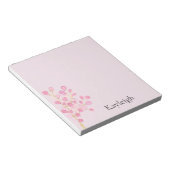 Hübsch-Rosa-Blume Notizblock (angewinkelt)