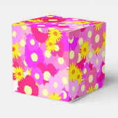 Hübsch rosa Blume Personalisiert Babydusche Geschenkschachtel (Rückseite)