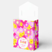 Hübsch rosa Blume Personalisiert Babydusche Geschenkschachtel (Geöffnet)
