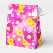 Hübsch rosa Blume Personalisiert Babydusche Geschenkschachtel (Rückseite)