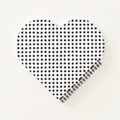 Hübsch-rosa Blume Polka Dot Notizblock (Rückseite)