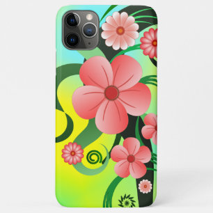Hübsch rosa Blume Tropischer Hibiskus iPhone 11 Pro Max Hülle