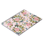 Hübsch-rosa-Blumengarten-Notebook Notizblock (Linke Seite)