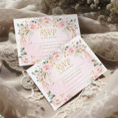 Hübsch Rosa Blumengarten UAWG Begleitkarte