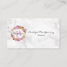 Hübsch-rosa-Blumenkreuz Visitenkarte