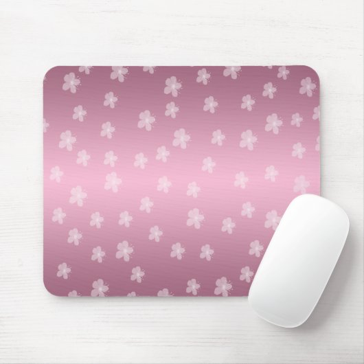 Hübsch rosa Blumenmousepad Mousepad (Mit Mouse)