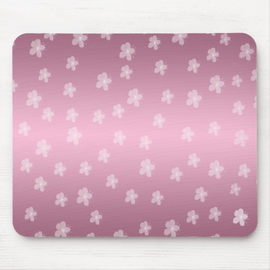 Hübsch rosa Blumenmousepad Mousepad (Vorne)
