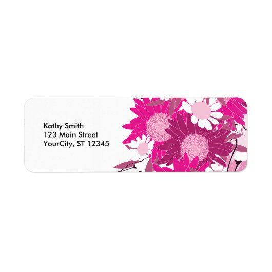 Hübsch rosa Blumenmuster - Benutzerdefinierte Adre (Vorne)