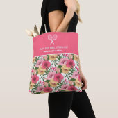 Hübsch rosa Blumenmuster, kundenspezifische Tennis Tasche (Von Nahem)