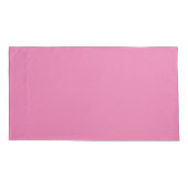 Hübsch rosa Blumenmuster Mit Monogramm Kissenbezug (Rückseite-Links)