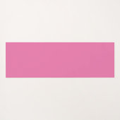 Hübsch rosa Blumenmuster Mit Monogramm Yogamatte (Rückseite (Horizontal))