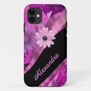 Hübsch rosa Blumenmuster personalisiert Case-Mate iPhone Hülle