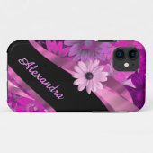 Hübsch rosa Blumenmuster personalisiert Case-Mate iPhone Hülle (Rückseite (Horizontal))