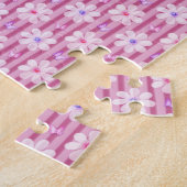 Hübsch rosa Blumenmuster Puzzle (Seite)