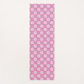 Hübsch rosa Blumenmuster Yogamatte (Vorderseite)