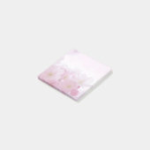 Hübsch rosa Blumennoten Post-it Klebezettel (angewinkelt)