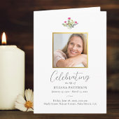 Hübsch rosa Blumenorden der Begräbnisfeier Fotos Programm