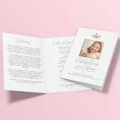 Hübsch rosa Blumenorden der Begräbnisfeier Fotos Programm