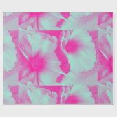 Hübsch rosa Blumenpapier Geschenkpapier (Flach)