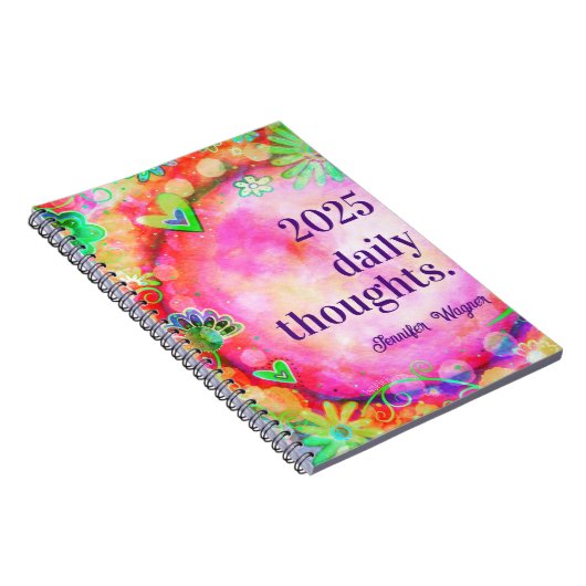 Hübsch rosa Blüte Inspirierend Trendy "Inspirivity Notizblock (Rechte Seite)