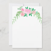 Hübsch rosa Blüte mit Kreuzheiliger Kommune Einladung (Rückseite)