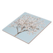 Hübsch rosa Blütenbaum Fliese (Seite)