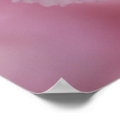 Hübsch rosa Blütenbaum Poster (Ecke)