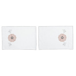 Hübsch rosa Blütenblätter/Venenstandardmäßiges Pil Kissenbezug