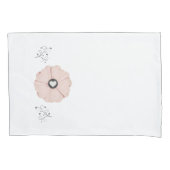 Hübsch rosa Blütenblätter/Venenstandardmäßiges Pil Kissenbezug (Vorderseite-Links)