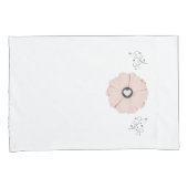 Hübsch rosa Blütenblätter/Venenstandardmäßiges Pil Kissenbezug (Vorderseite-Rechts)