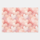 Hübsch rosa Blütencreme Geschenkpapier Set (Vorderseite 2)