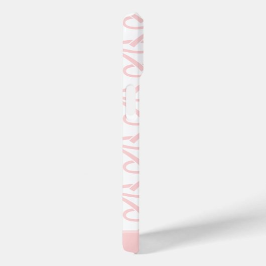 Hübsch rosa Bogen Personalisierter Name Rosa Case-Mate iPhone Hülle (Rückseite / Rechts)