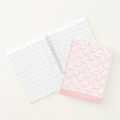 Hübsch-rosa-Bow-Individuelle Name-SpiralNotebook Notizblock (Innenseite)
