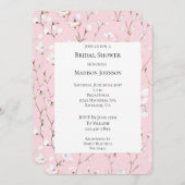 Hübsch rosa Brautparty Einladung (Vorne/Hinten)