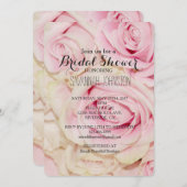 Hübsch-Rosa-Brautparty Einladung (Vorne/Hinten)